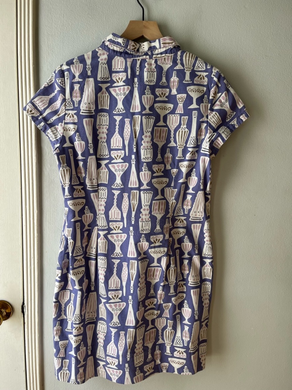 Delphinium Vases & Vessels ShirtDress•Sz 10 US - Picture 3 of 12